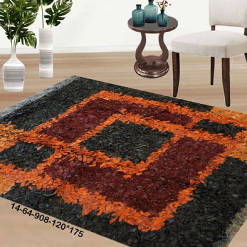 Modern floor rugs Leather Shag Area Carpet Anti-slip fluffy rugs online AU rugs14-64 - KANDM PARSE LEATHER SHOP