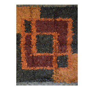 Modern floor rugs Leather Shag Area Carpet Anti-slip fluffy rugs online AU rugs14-64 - KANDM PARSE LEATHER SHOP