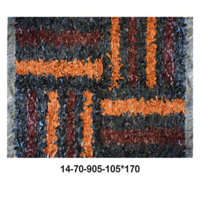 Modern floor rugs Leather Shag Area Carpet Anti-slip fluffy rugs online AU rugs14-70 - KANDM PARSE LEATHER SHOP