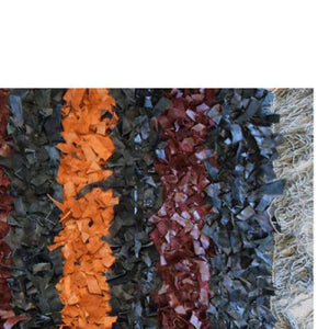 Modern floor rugs Leather Shag Area Carpet Anti-slip fluffy rugs online AU rugs14-70 - KANDM PARSE LEATHER SHOP