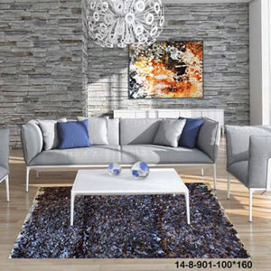 Modern floor rugs Leather Shag Area Carpet Anti-slip fluffy rugs online AU rugs14-8 - KANDM PARSE LEATHER SHOP