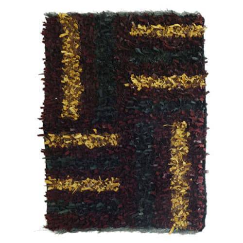 Modern floor rugs Leather Shag Area Carpet Anti-slip fluffy rugs online AU rugs14-83 - KANDM PARSE LEATHER SHOP