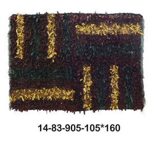 Modern floor rugs Leather Shag Area Carpet Anti-slip fluffy rugs online AU rugs14-83 - KANDM PARSE LEATHER SHOP