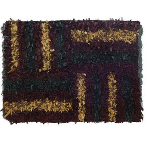 Modern floor rugs Leather Shag Area Carpet Anti-slip fluffy rugs online AU rugs14-84 - KANDM PARSE LEATHER SHOP