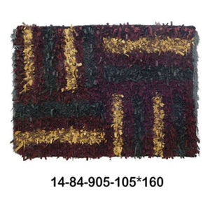 Modern floor rugs Leather Shag Area Carpet Anti-slip fluffy rugs online AU rugs14-84 - KANDM PARSE LEATHER SHOP