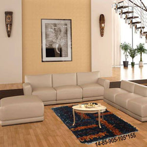 Modern floor rugs Leather Shag Area Carpet Anti-slip fluffy 