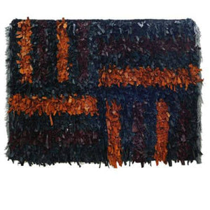 Modern floor rugs Leather Shag Area Carpet Anti-slip fluffy 