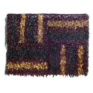 Modern floor rugs Leather Shag Area Carpet Anti-slip fluffy rugs online AU rugs14-86 - KANDM PARSE LEATHER SHOP