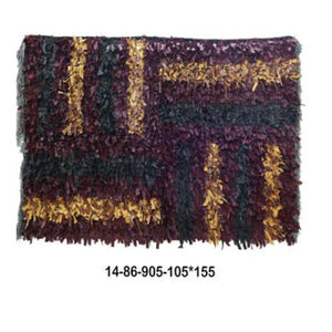 Modern floor rugs Leather Shag Area Carpet Anti-slip fluffy rugs online AU rugs14-86 - KANDM PARSE LEATHER SHOP