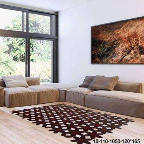 Modern floor rugs patchwork cow leather rug Bohemian new rugs online AU rugs 10-110 - KANDM PARSE LEATHER SHOP