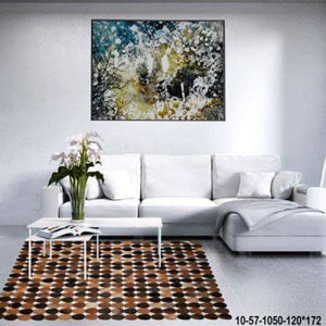Modern floor rugs patchwork cow leather rug Bohemian new rugs online AU rugs 10-57 - KANDM PARSE LEATHER SHOP