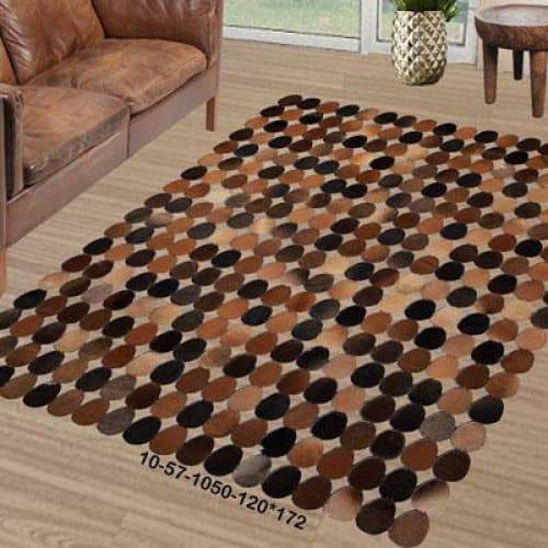 Modern floor rugs patchwork cow leather rug Bohemian new rugs online AU rugs 10-57 - KANDM PARSE LEATHER SHOP