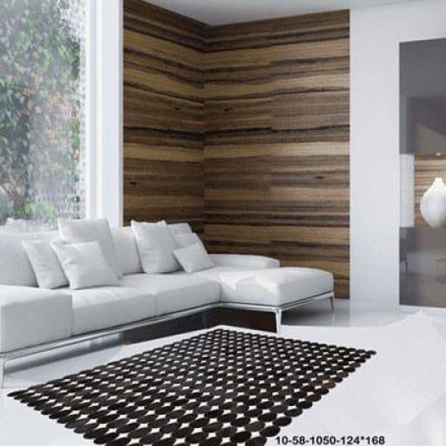 Modern floor rugs patchwork cow leather rug Bohemian new rugs online AU rugs 10-58 - KANDM PARSE LEATHER SHOP