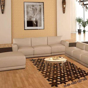 Modern floor rugs patchwork cow leather rug Bohemian new rugs online AU Rugs 10-66 - KANDM PARSE LEATHER SHOP