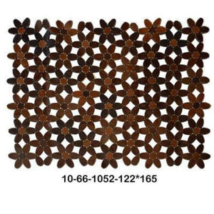 Modern floor rugs patchwork cow leather rug Bohemian new rugs online AU Rugs 10-66 - KANDM PARSE LEATHER SHOP