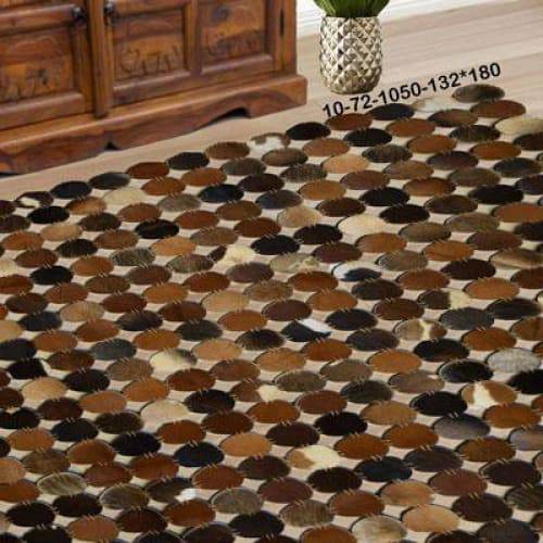 Modern floor rugs patchwork cow leather rug Bohemian new rugs online AU rugs 10-72 - KANDM PARSE LEATHER SHOP