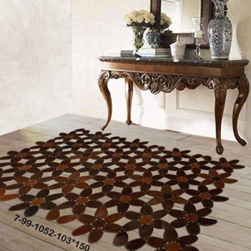 Modern floor rugs patchwork cow leather rug Bohemian new rugs online AU Rugs 7-99 - KANDM PARSE LEATHER SHOP
