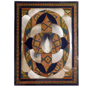 Modern floor rugs patchwork cowhide kilim rug living room rugs online AU Rugs 9-166-1 - KANDM PARSE LEATHER SHOP