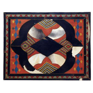 Modern floor rugs patchwork cowhide kilim rug living room rugs online AU Rugs 9-178 - KANDM PARSE LEATHER SHOP