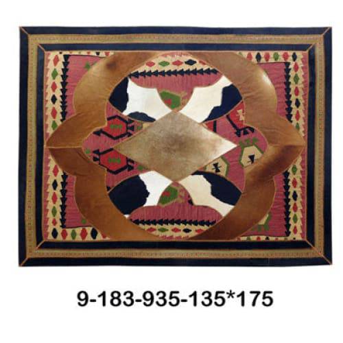 Modern floor rugs patchwork cowhide kilim rug living room rugs online AU Rugs 9-183 - KANDM PARSE LEATHER SHOP