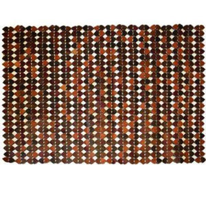 Modern floor rugs patchwork cowhide leather rug Bohemian new rugs online AU Rugs 2-14 - KANDM PARSE LEATHER SHOP