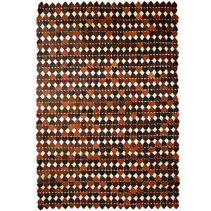 Modern floor rugs patchwork cowhide leather rug Bohemian new rugs online AU Rugs 2-14 - KANDM PARSE LEATHER SHOP