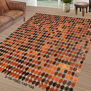 Modern floor rugs patchwork cowhide leather rug Bohemian new rugs online AU Rugs 2-16 - KANDM PARSE LEATHER SHOP