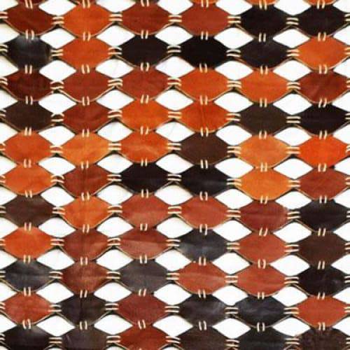 Modern floor rugs patchwork cowhide leather rug Bohemian new rugs online AU Rugs 2-28 - KANDM PARSE LEATHER SHOP