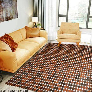 Modern floor rugs patchwork cowhide leather rug Bohemian new rugs online AU Rugs 2-31 - KANDM PARSE LEATHER SHOP