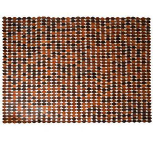 Modern floor rugs patchwork cowhide leather rug Bohemian new rugs online AU Rugs 2-31 - KANDM PARSE LEATHER SHOP