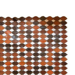 Modern floor rugs patchwork cowhide leather rug Bohemian new rugs online AU Rugs 2-31 - KANDM PARSE LEATHER SHOP