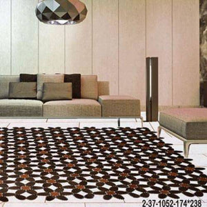 Modern floor rugs patchwork cowhide leather rug Bohemian new rugs online AU Rugs 2-37 - KANDM PARSE LEATHER SHOP
