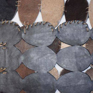 Modern floor rugs patchwork cowhide rug Bohemian new rugs online AU Rugs 10-56 - KANDM PARSE LEATHER SHOP