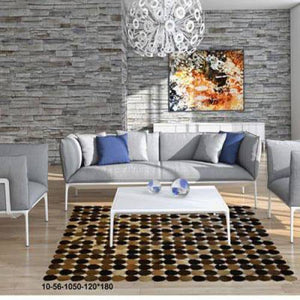 Modern floor rugs patchwork cowhide rug Bohemian new rugs online AU Rugs 10-56 - KANDM PARSE LEATHER SHOP