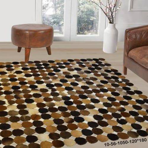 Modern floor rugs patchwork cowhide rug Bohemian new rugs online AU Rugs 10-56 - KANDM PARSE LEATHER SHOP