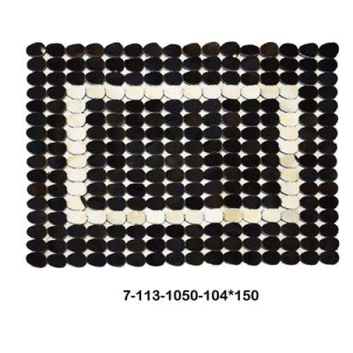 Modern floor rugs patchwork cowhide rug Bohemian new rugs online AU Rugs 7-113 - KANDM PARSE LEATHER SHOP