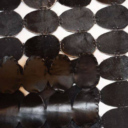 Modern floor rugs patchwork cowhide rug Bohemian new rugs online AU Rugs 7-113 - KANDM PARSE LEATHER SHOP