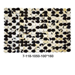 Modern floor rugs patchwork cowhide rug Bohemian new rugs online AU Rugs 7-118 - KANDM PARSE LEATHER SHOP