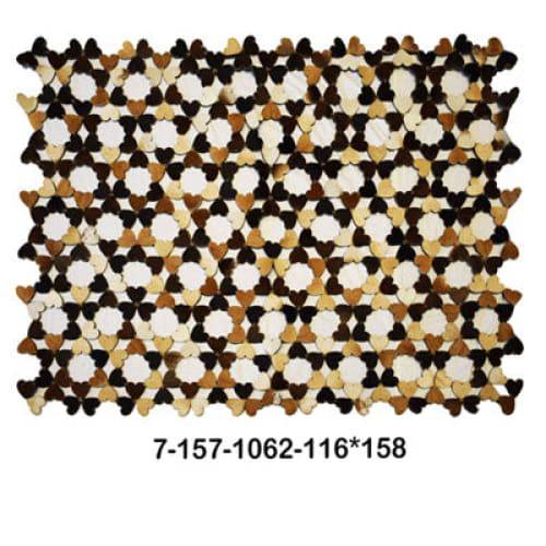 Modern floor rugs patchwork cowhide rug Bohemian new rugs online AU Rugs 7-157 - KANDM PARSE LEATHER SHOP