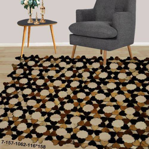 Modern floor rugs patchwork cowhide rug Bohemian new rugs online AU Rugs 7-157 - KANDM PARSE LEATHER SHOP