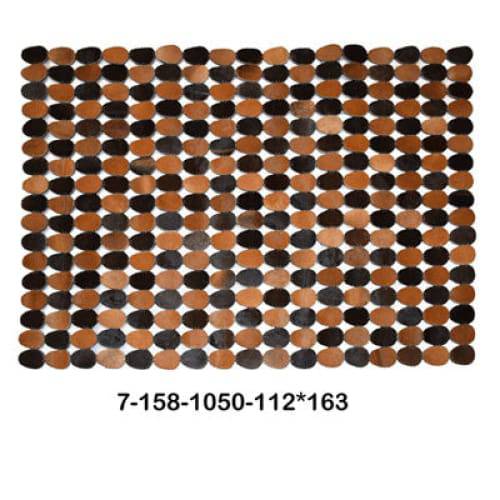 Modern floor rugs patchwork cowhide rug Bohemian new rugs online AU Rugs 7-158 - KANDM PARSE LEATHER SHOP