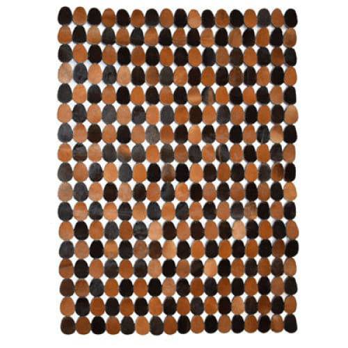 Modern floor rugs patchwork cowhide rug Bohemian new rugs online AU Rugs 7-158 - KANDM PARSE LEATHER SHOP