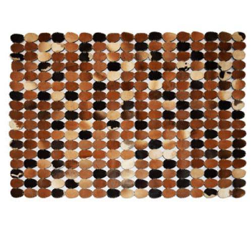 Modern floor rugs patchwork cowhide rug Bohemian new rugs online AU Rugs 7-160 - KANDM PARSE LEATHER SHOP
