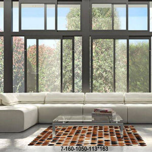 Modern floor rugs patchwork cowhide rug Bohemian new rugs online AU Rugs 7-160 - KANDM PARSE LEATHER SHOP