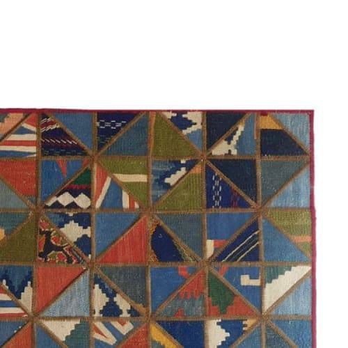 Modern floor rugs patchwork kilim rugs wool carpet natural rugs online AU Rugs 5-103 - KANDM PARSE LEATHER SHOP