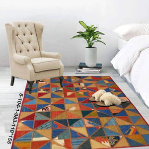 Modern floor rugs patchwork kilim rugs wool carpet natural rugs online AU Rugs 5-104-1(122) - KANDM PARSE LEATHER SHOP