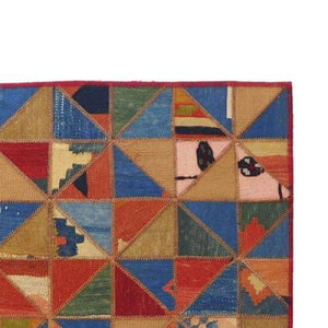 Modern floor rugs patchwork kilim rugs wool carpet natural rugs online AU Rugs 5-104-1(122) - KANDM PARSE LEATHER SHOP