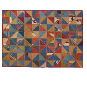 Modern floor rugs patchwork kilim rugs wool carpet natural rugs online AU Rugs 5-104-1(122) - KANDM PARSE LEATHER SHOP