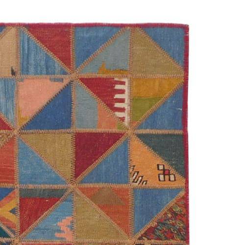 Modern floor rugs patchwork kilim rugs wool carpet natural rugs online AU Rugs 5-105-1(123) - KANDM PARSE LEATHER SHOP
