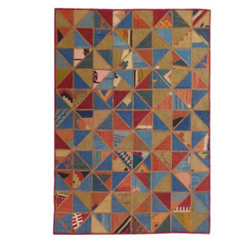 Modern floor rugs patchwork kilim rugs wool carpet natural rugs online AU Rugs 5-105-1(123) - KANDM PARSE LEATHER SHOP